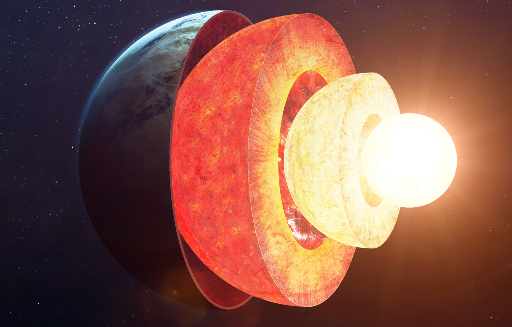 earth's core solid